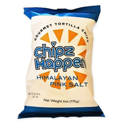 Chipz Happen Tortilla Chips, Himalayan Pink Salt, 6 Oz, Pack Of 12