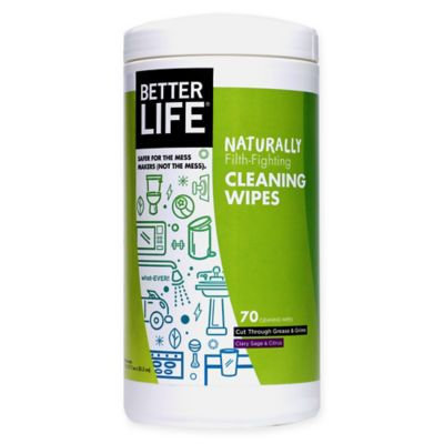 Better Life Naturally Filth-Fighting Clary Sage & Citrus Cleaning Wipes - 70 Count