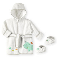 Koala Baby Bath Robe and Booties - Hippo