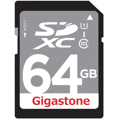 Gigastone GS-SD1064GUX-R 64GB Class 10 UHS-1 SD Card