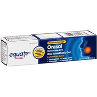 Equate - Orasol, Oral Anesthetic Gel, Benzocaine 20%, 0.33 oz (Compare to Anbesol Gel)