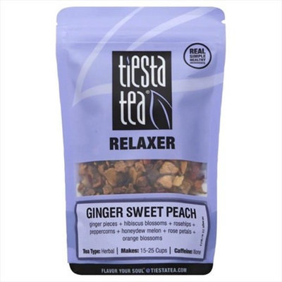 Tiesta Tea 2 oz. Ginger Sweet Peach Relaxer Tea Case Of 6