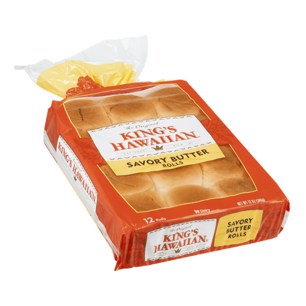 King's Hawaiian Savory Butter Rolls - 12 CT
