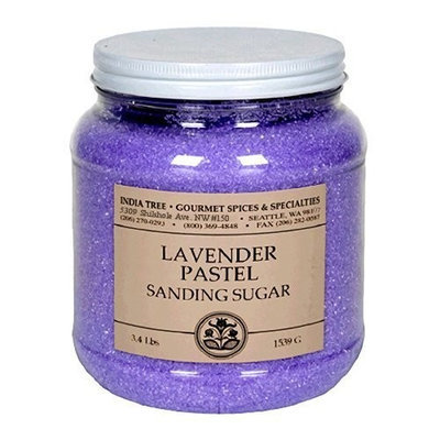 India Tree Lavender Pastel Sanding Sugar, 3.4 lb