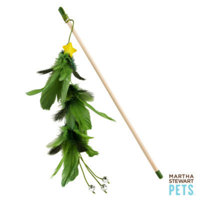 Martha Stewart PetsA Feather Tree Teaser Holiday Cat Toy
