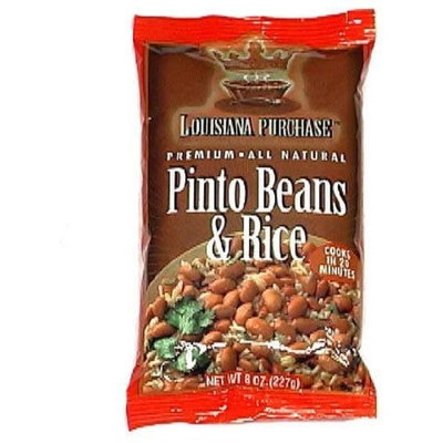 Louisiana Purchase Rice Bowl Pinto Beans, 8-Ounce (Pack of 6)