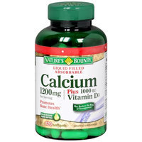 Nature's Bounty Calcium 1200mg Plus 1000IU Vitamin D3