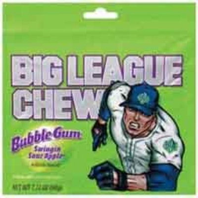 Ford Gum Big League Sour Apple Bubble Chew Gum, 12 per pack -- 9 packs per case.