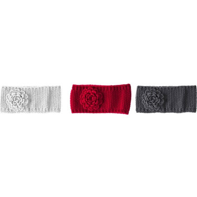Gifted Living Bold Style Knit Flower Headbands Set Of 3
