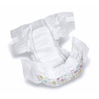 Medline Dry Time Disposable Baby Diapers Case of 160 Fits 22-35 lbs
