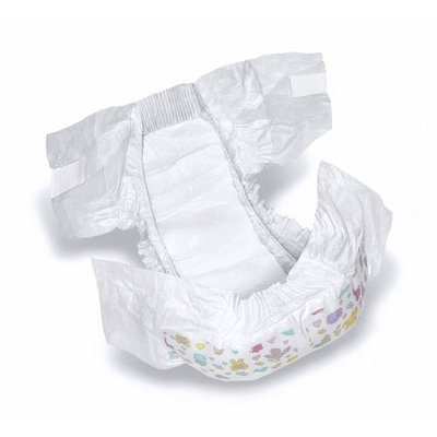Medline Dry Time Disposable Baby Diapers Case of 160 Fits 22-35 lbs