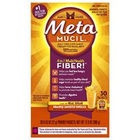 Metamucil Laxative Powders Metamucil Fiber Singles Texture Powder, Orange, 30 ea