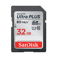 SanDisk(R) Ultra Plus Micro Secure Digital (microSDHC/microSDXC) Memory Cards, 32GB