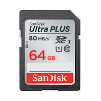 SanDisk(R) Ultra Plus Micro Secure Digital (microSDHC/microSDXC) Memory Cards, 64GB