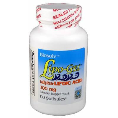 Lipo-Gel Alpha-Lipoic Acid (100 mg) 90 Softgels