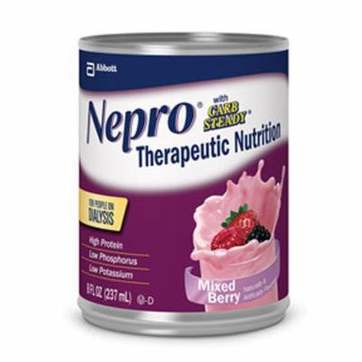 Nepro with Carb Steady Complete Nutrition, Mixed Berry, Case of 24 Cans