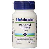 Life Extension Vanadyl Sulfate Tablets, 7.5 mg, 100 Count
