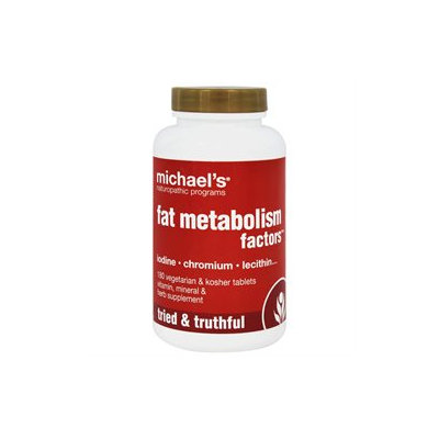 Michaels Naturopathic Programs Michael's Naturopathic Programs Fat Metabolism Factors, Veggie Tabs, 180 ea