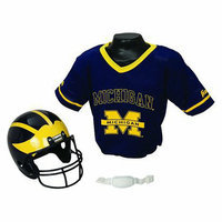 Franklin Sports Michigan Football Helmet/Jersey set- OSFM ages 5-9