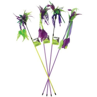 Go! Cat Go OurPets Feather Teaser Play Wand Cat Toy