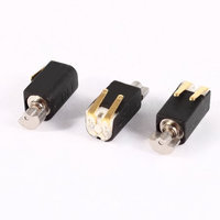 4.4mmx4.4mmx8.2mm Black DC3V 2000RPM Miniature Electric Vibration Motor 3 Pcs