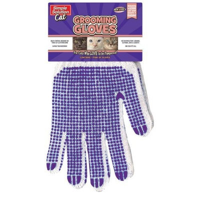 Simple Solution Grooming Glove for Cats, 1 Pair