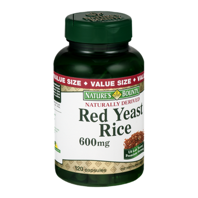 Nature's Bounty Red Yeast Rice 600MG - 120 CT