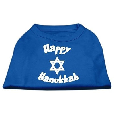 Ahi Happy Hanukkah Screen Print Shirt Blue XXXL (20)