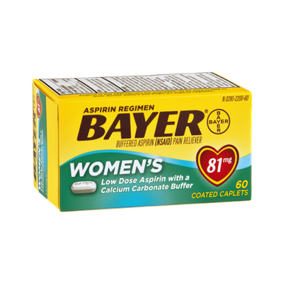 Bayer Aspirin Regimen Pain Reliever Women's Low Dose Coated Caplets - 81mg