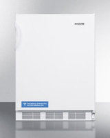 SUMMIT ADA compliant built-in undercounter all-refrigerator with auto defrost and deluxe interior