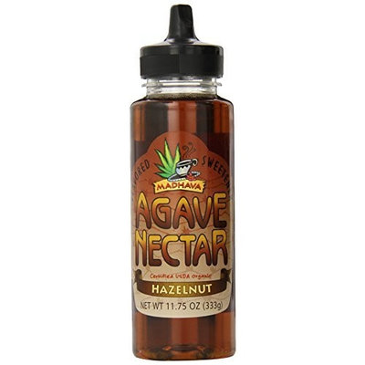 Madhava Organic Hazelnut Agave, 11.75-Ounce (Pack of 6)