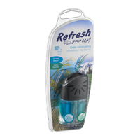 Refresh Your Car! Dual Scent Odor Eliminating Vent Attachment Summer Breeze and Alpine Meadow