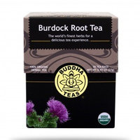 Buddha Teas Burdock Root 100 Percent Organic Herbal Tea 18 Bags Per Packet