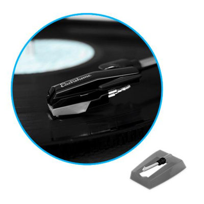 Electrohome Premium Replacement Diamond Tipped Needle (2 Pack) for Turntables/Record Players - EANOS300/501/502/700