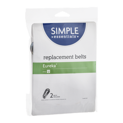 Simple Essentials Replacement Belts Eureka Fits U - 2 CT