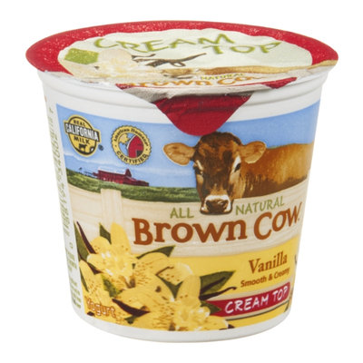 Brown Cow Cream Top Yogurt Vanilla All Natural
