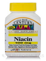 21st Century Healthcare Niacin 100 mg 110 Tablets, 21st Century Health Care