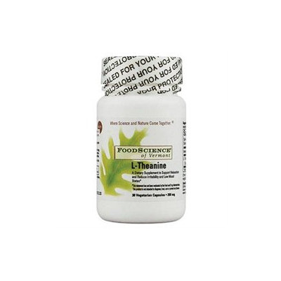 FoodScience of Vermont L-Theanine - 200 mg - 30 Vegetarian Capsules