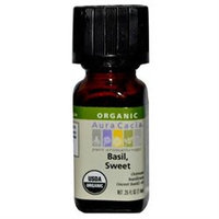 Aura Cacia Certified Organic Essential Oil - Basil, Sweet