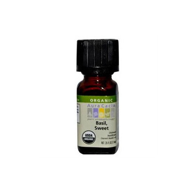 Aura Cacia Certified Organic Essential Oil - Basil, Sweet