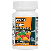 Deva Nutrition - Vegan Multivitamin & Mineral Supplement Tiny Tablets - 90 Tablets