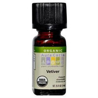 Aura Cacia Organic Essential Oil Vetiver .25 oz