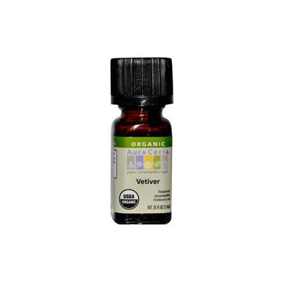Aura Cacia Organic Essential Oil Vetiver .25 oz