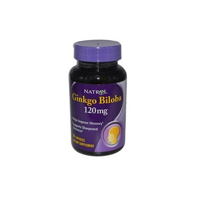 Natrol Ginkgo Biloba 120 mg Dietary Supplement Capsules
