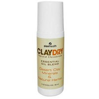 Zion Health - Clay Dry Natural Roll-On Deodorant