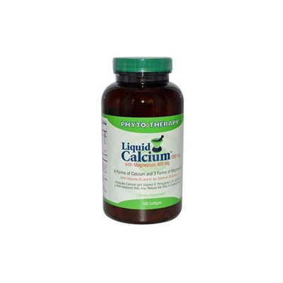 Phyto Therapy Liquid Calcium with Magnesium - 1000 mg - 180 Softgels