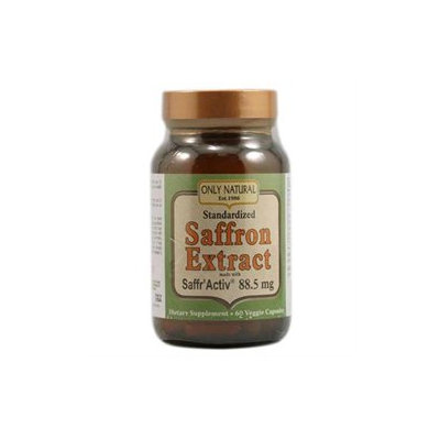 Only Natural Saffron Extract 88 mg-60-Capsules