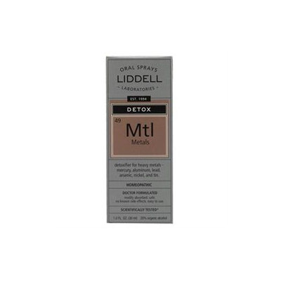 Liddell Laboratories - Mtl Detox Metals Homeopathic Oral Spray - 1 oz.