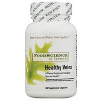 Frontier Natural Products Co-op 220020 FoodScience of Vermont Specialty Supplements Healthy Veins 60 vegetarian capsules