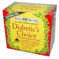 Breezy Morning Teas Diabetic's Choice with Dandelion Root 20 Tea Bags